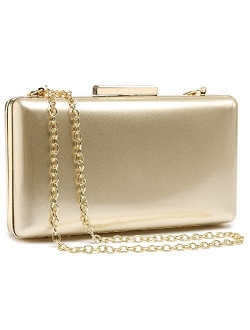 Fraulein38 Shiny High-Gloss Patent Leather Prom Clutch Women Handbag Shoulder Bag 