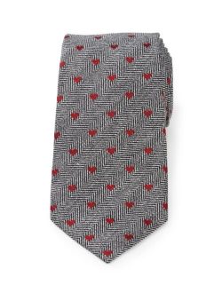 Men's Herringbone Heart Tie
