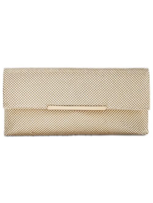 INC International Concepts Hether Shiny Mesh Clutch, Created for Macy's