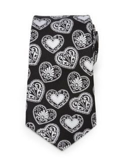 Men's Paisley Heart Tie