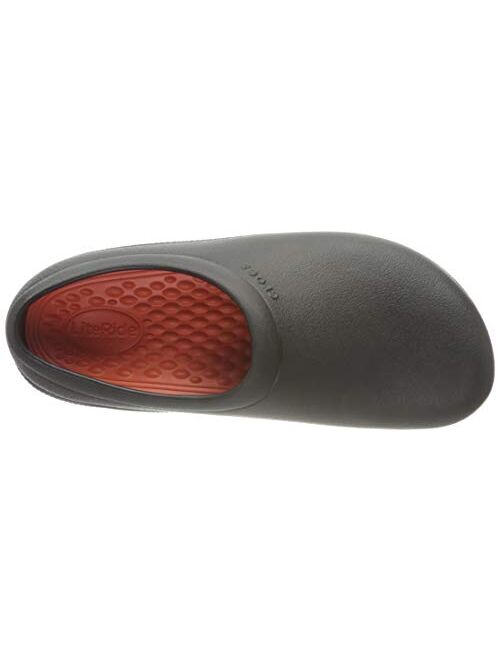 Crocs Unisex-Adult Men's and Women's on The Clock Literide Clog | Slip Resistant Work Shoes