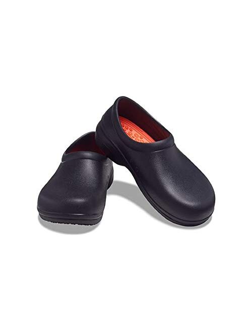 Crocs Unisex-Adult Men's and Women's on The Clock Literide Clog | Slip Resistant Work Shoes