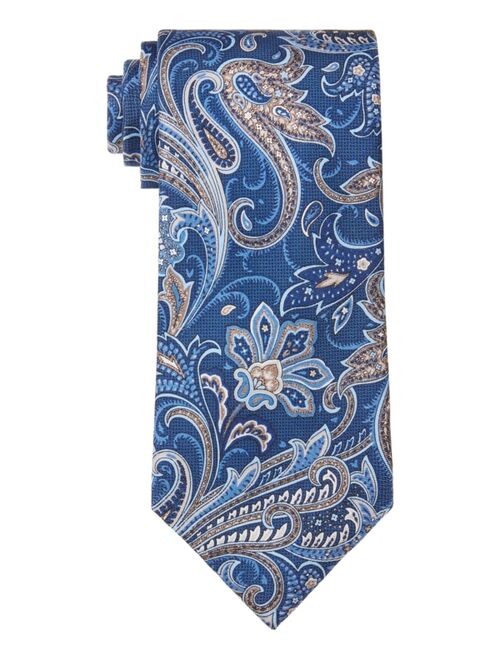 Michael Kors Men's Classic Textured Paisley Silk Twill Tie