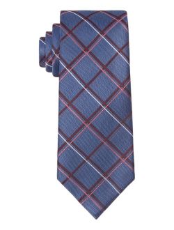 Men's Classic Overlapped Grid Tie
