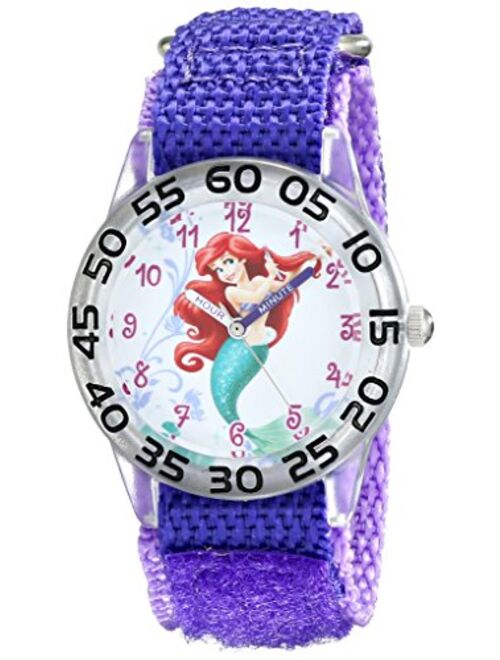 Disney Kids' W001669 Ariel Analog Display Analog Quartz Purple Watch
