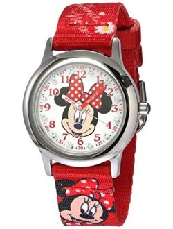 Kids' W001917 Minnie Mouse Analog Display Analog Quartz Red Watch