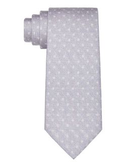Men's Textured Dot-Print Necktie