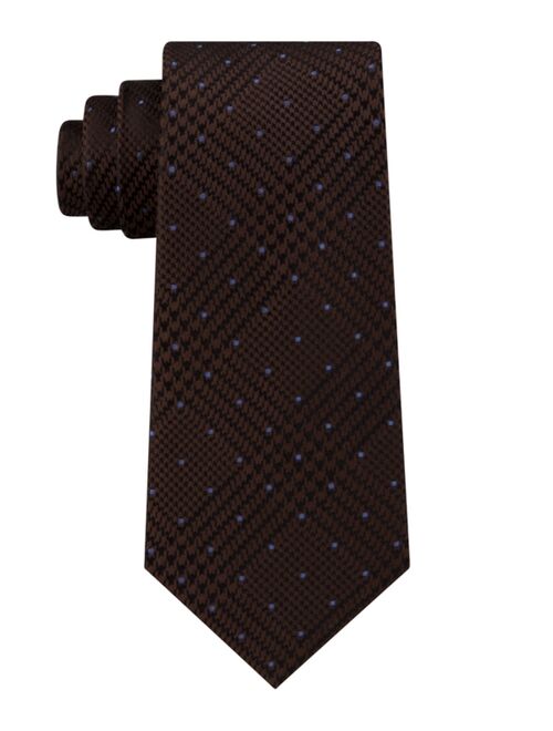 Michael Kors Men's Dotted Glen-Check Silk Tie