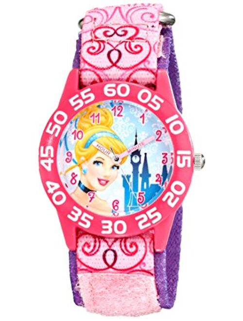 Disney Kids' W001671 Cinderella Analog Display Analog Quartz Pink Watch