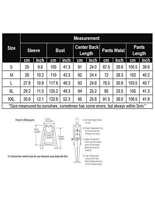 Hotouch Womens Pajamas Set Short Sleeve Cute Printed Tops and Pants 2 Piece PJ Sets Joggers Loungewear Sleepwear with Pockets