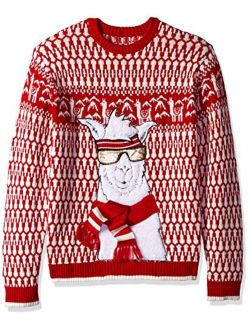 mens   Men's Ugly Christmas Sweater Llama