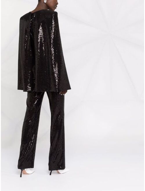 Karl Lagerfeld sequinned cape jumpsuit