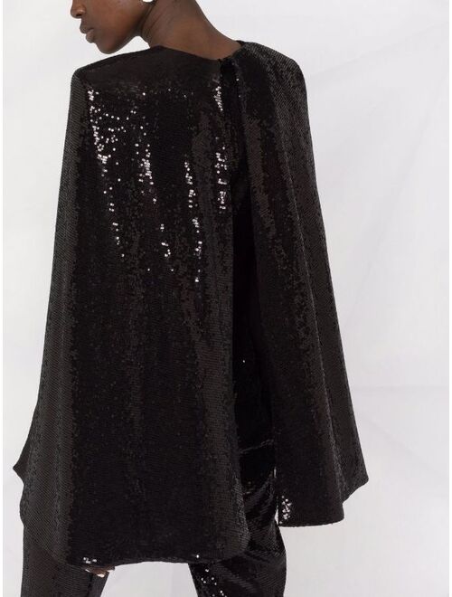Karl Lagerfeld sequinned cape jumpsuit
