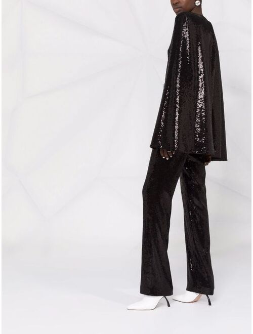 Karl Lagerfeld sequinned cape jumpsuit