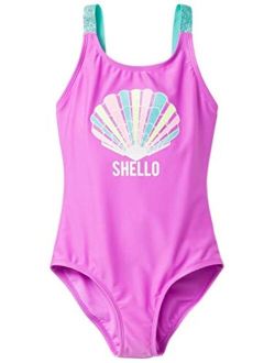 Girls' Sea Shell Fun One Piece Swimsuit