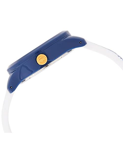Lacoste Kids' TR90 Quartz Watch with Rubber Strap, White, 14 (Model: 2030011)