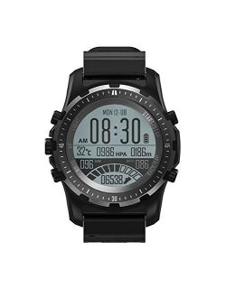 Multisport GPS Hiking Sport Watches for Men Military Watches with Compass, Features GLONASS, Pedometer, Barometer, Sleeping Monitor, Black