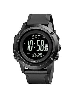 Mens Digital Sport Watches for Men Wrist Watches with Compass, Altimeter, Barometer, Large Dial