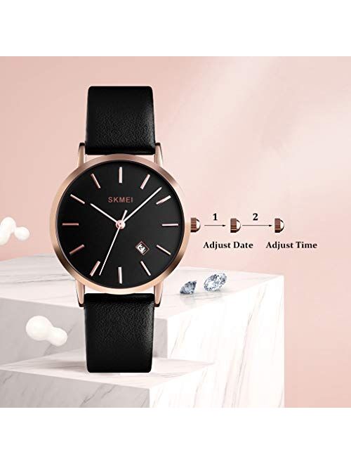 CakCity Fashion Simple Watches for Women - Classic Analog Waterproof Womens Watch with Date Quartz Casual Unisex Ladies Wrist Watch Stainless Steel Mesh Band