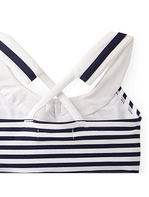 Hope & Henry Girls' Two-Piece Bikini Swimsuit with Ruffle and Bow Details