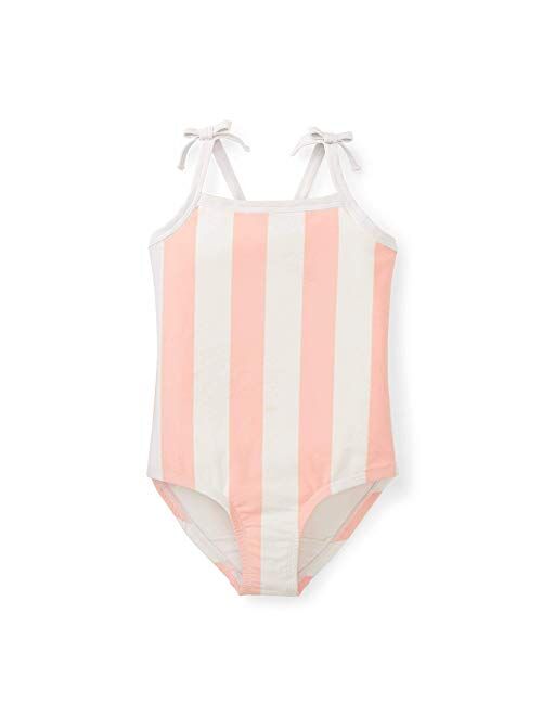 Hope & Henry Girls' One-Piece Swimsuit Containing Recycled Fibers with UPF 50+ Sun Protection