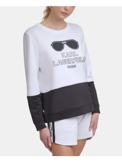 Colorblock Sunglass Sweatshirt