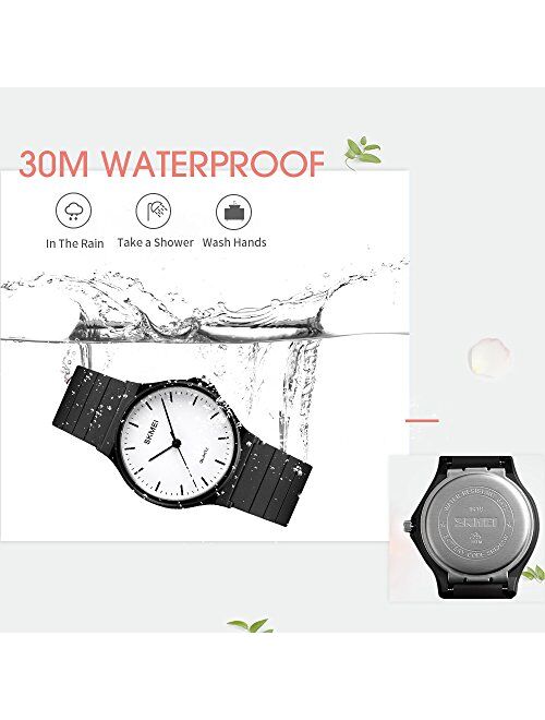 SKMEI Women Waterproof Watch, Wrist Watch for Lady Girls Dress Casual Analog Quartz Watches for Women