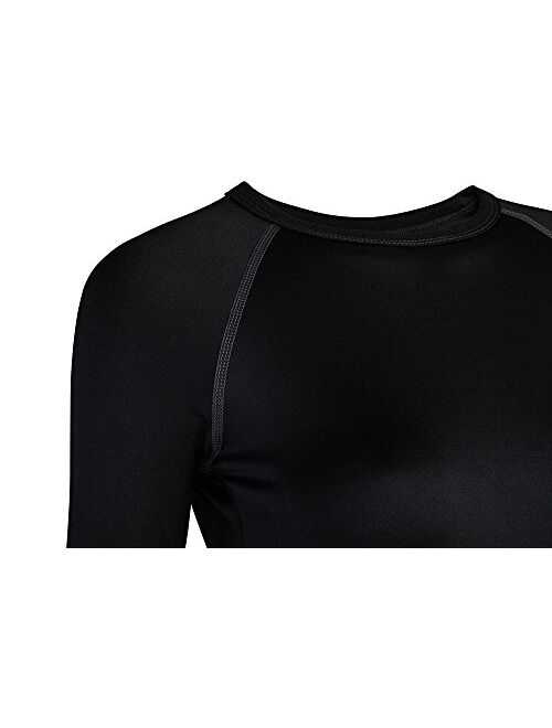 ColdPruf Women's Quest Performance Base Layer Long Sleeve Crew Neck Top, Black