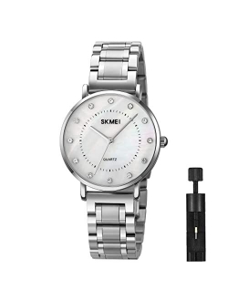 Watches for Women Dress Fashion Luxury Business Diamond Casual Analog Quartz Waterproof Stainless Steel Ladies Female Wristwatches