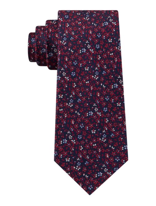 Tommy Hilfiger Men's Classic Floral Silk Tie