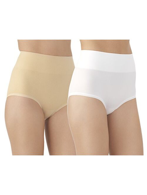 Vassarette Women's Comfortably Smooth Brief 2-Pack Panty 13274