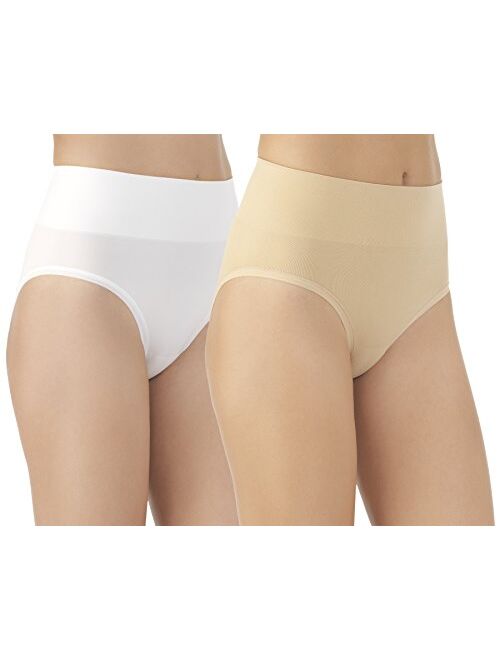Vassarette Women's Comfortably Smooth 2-Pack Hi Cut Panty 14274