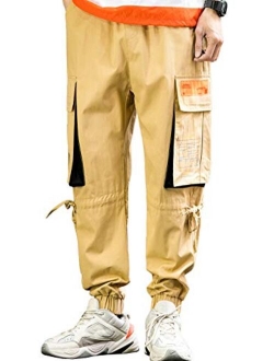 Men's Jogger Cargo Techwear Streetwear Ankle Casual Harem Pants with Pocket