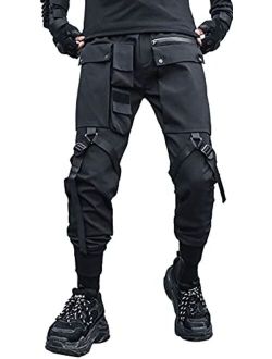 Men's Women Techwear Streetwear Visual Kei Jogger Cargo Hip Hop Pants with Pockets