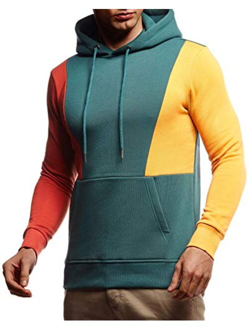 LEIF NELSON Men's Casual Hoodie Longsleeve Pullover Sweatshirt Sweater Jacket For Men Slim Fit LN-8348