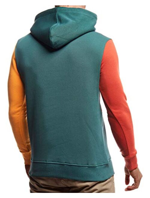 LEIF NELSON Men's Casual Hoodie Longsleeve Pullover Sweatshirt Sweater Jacket For Men Slim Fit LN-8348