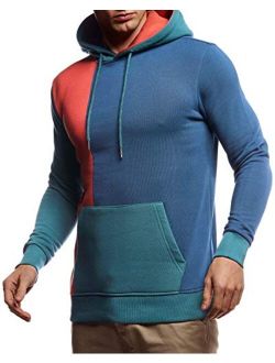 Men's Stylish Hoodie Longsleeve Pullover Sweatshirt with Hood Jacket For Men Slim Fit LN-8350