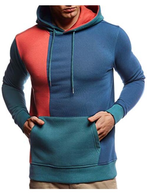 LEIF NELSON Men's Stylish Hoodie Longsleeve Pullover Sweatshirt with Hood Jacket For Men Slim Fit LN-8350