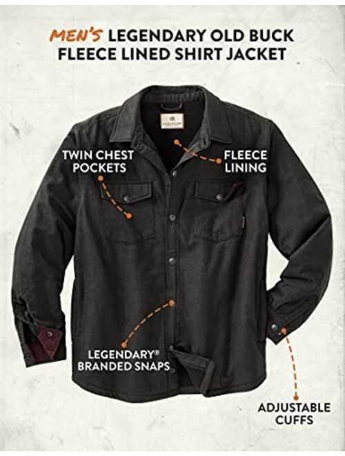 Legendary Whitetails Men's Legendary Old Buck Fleece Lined Shirt Jacket