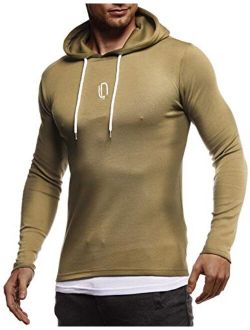 Men's Casual Hoodie Longsleeve Pullover Sweatshirt Sweater Jacket For Men Slim Fit LN-8342