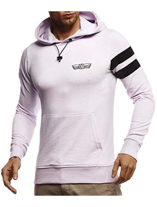 LEIF NELSON Men's Stylish Hoodie Longsleeve Pullover Sweatshirt Sweater Jacket For Men Slim Fit LN-8334