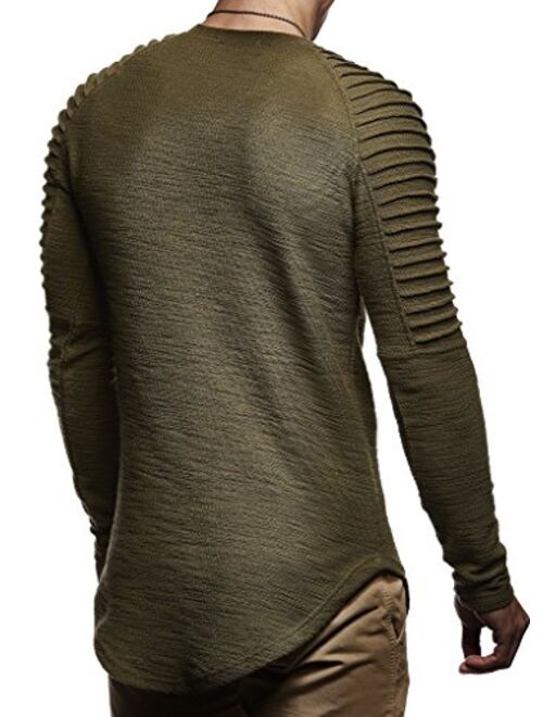 Leif Nelson LN8129 Men's Light Hooded Sweatshirt; Size