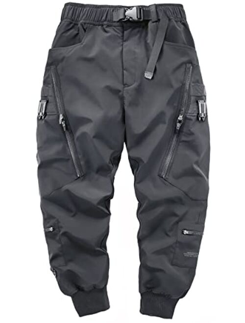 MOKEWEN Men's Jogger Pocket Ankle Athletic Harem Techwear Pants