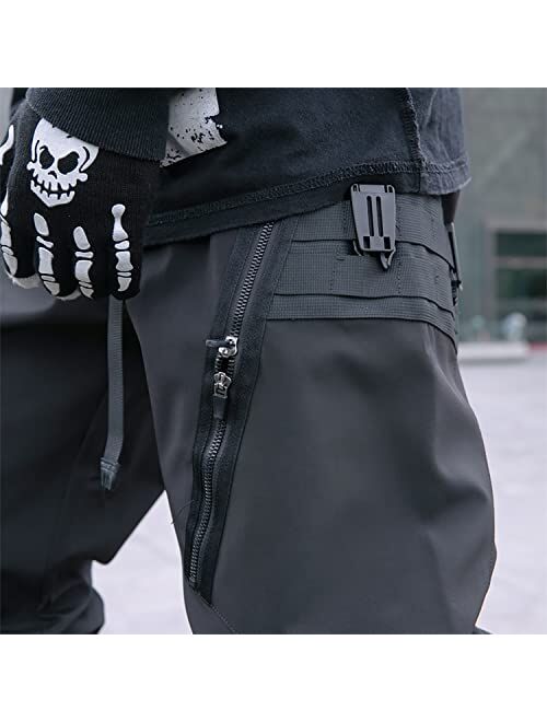 MOKEWEN Men's Jogger Pocket Ankle Athletic Harem Techwear Pants