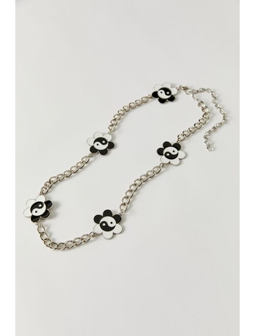 Urban outfitters Yin Yang Flower Chain Belt