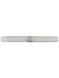 Jimmy Choo Felisa glittered skinny belt