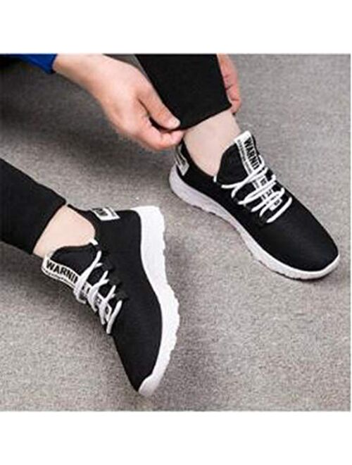 Ezeerae Sport Running Shoes for Men Running Shoes Slip-On Walking Sneakers Lightweight Breathable Lace-Up Fashion Sneakers