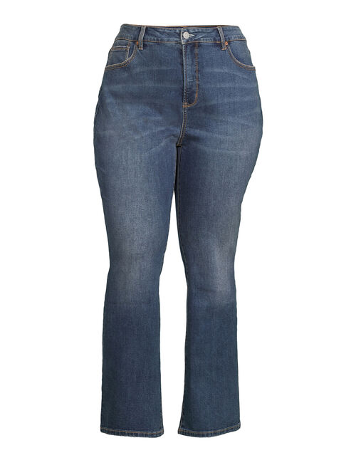 Terra & Sky Women's Plus Size Bootcut Jeans