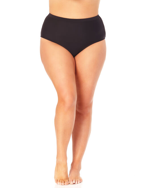 Terra & Sky Women's Plus High Waist Bottom Swimsuit