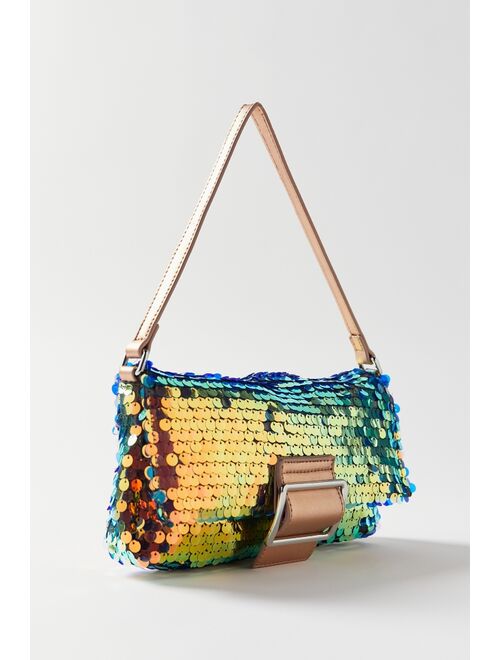 Urban outfitters Hannah Sequin Flap Baguette Bag